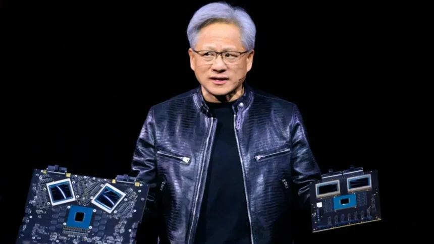 Nvidia CEO Jensen Huang announced the new AI chip at an event in San Jose, California
